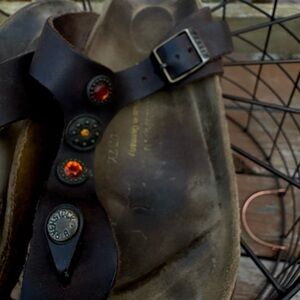 Jeweled Birkenstock thongs